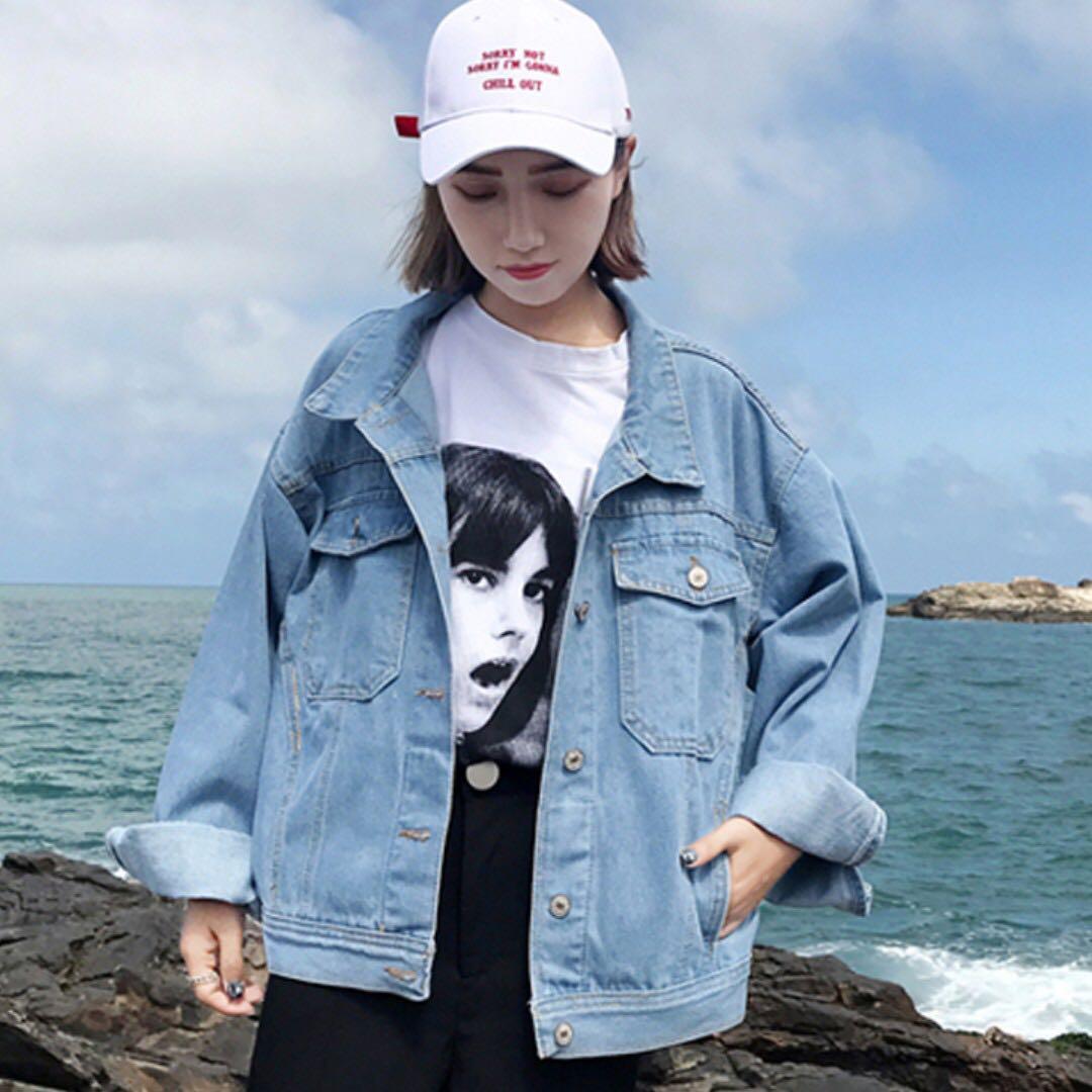 Ulzzang Denim Jacket Women s Fashion Coats Jackets and