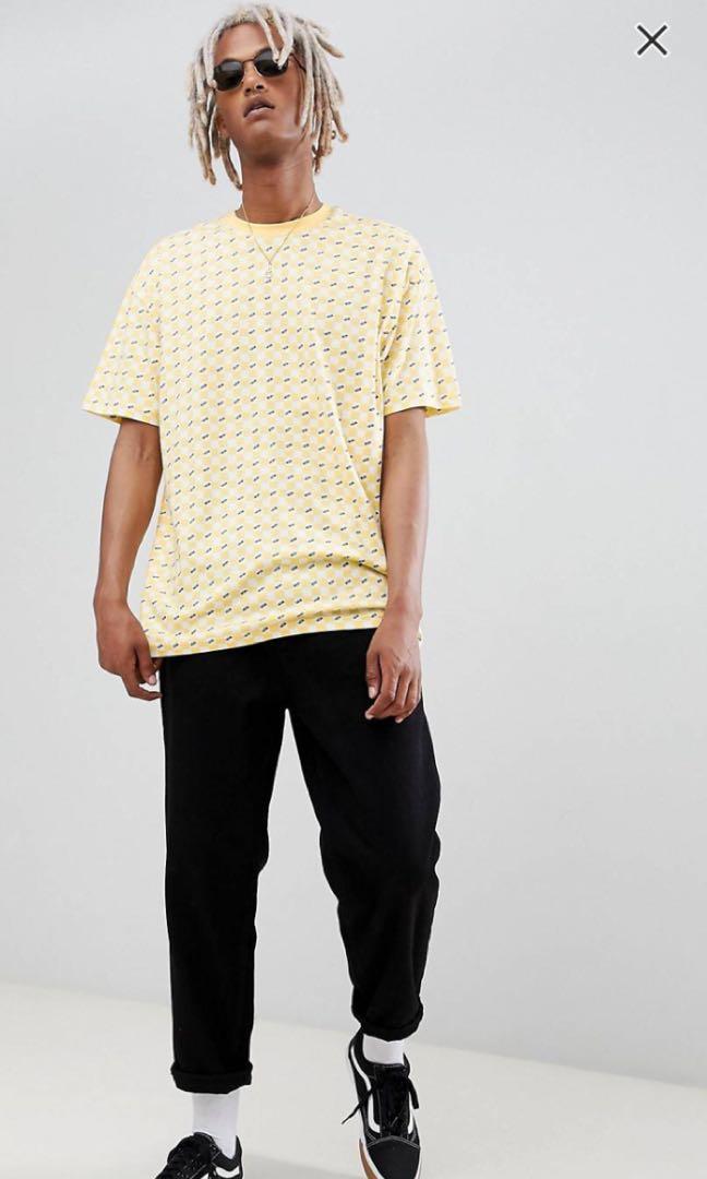 Yellow checkerboard vans shirt outlet