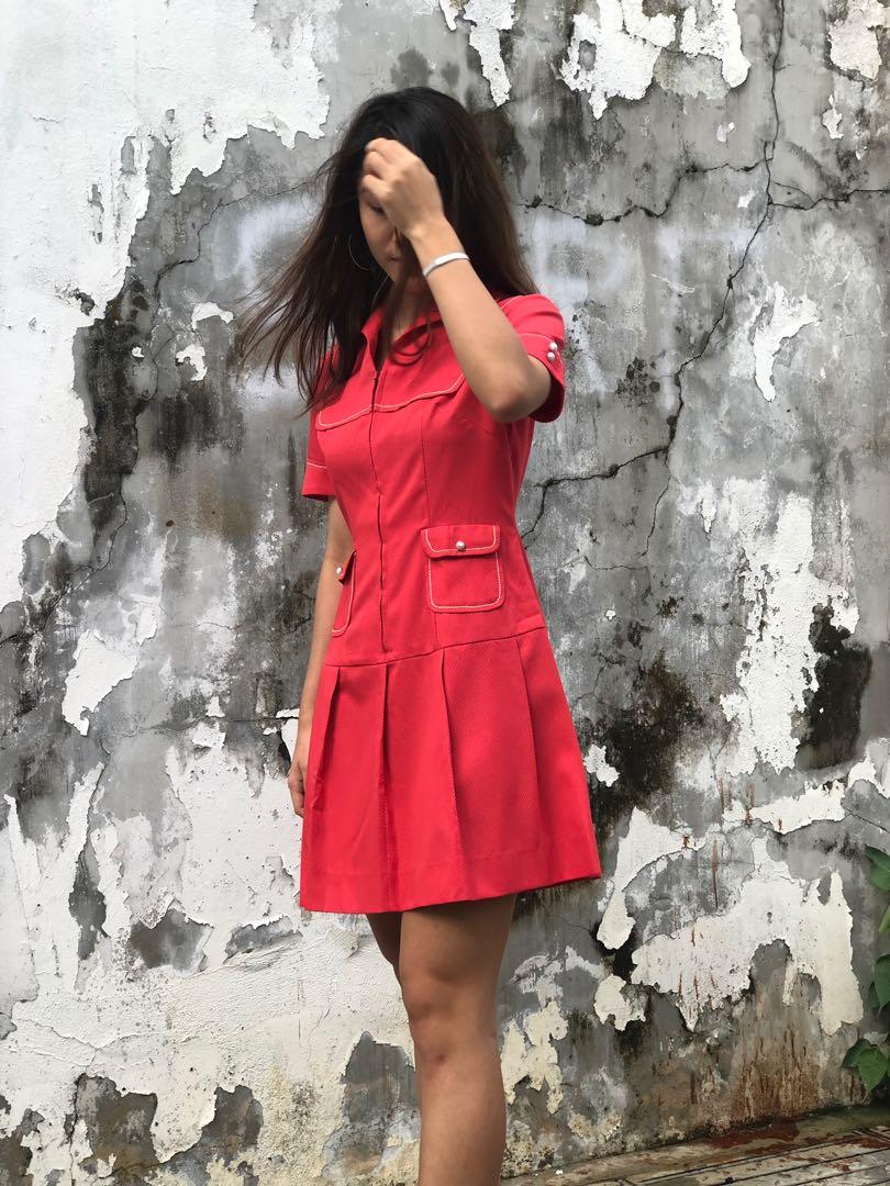 Red mod dress new arrivals