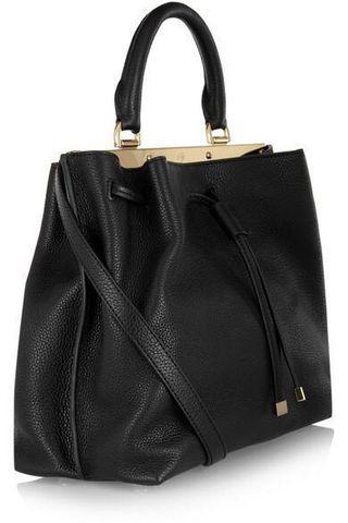 MULBERRY Kensington Black Small Textured Leather Bag Handbag