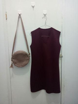 Maroon Dress