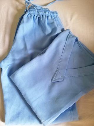 Scrub suit blue