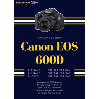 For Rent! Canon EOS 600D