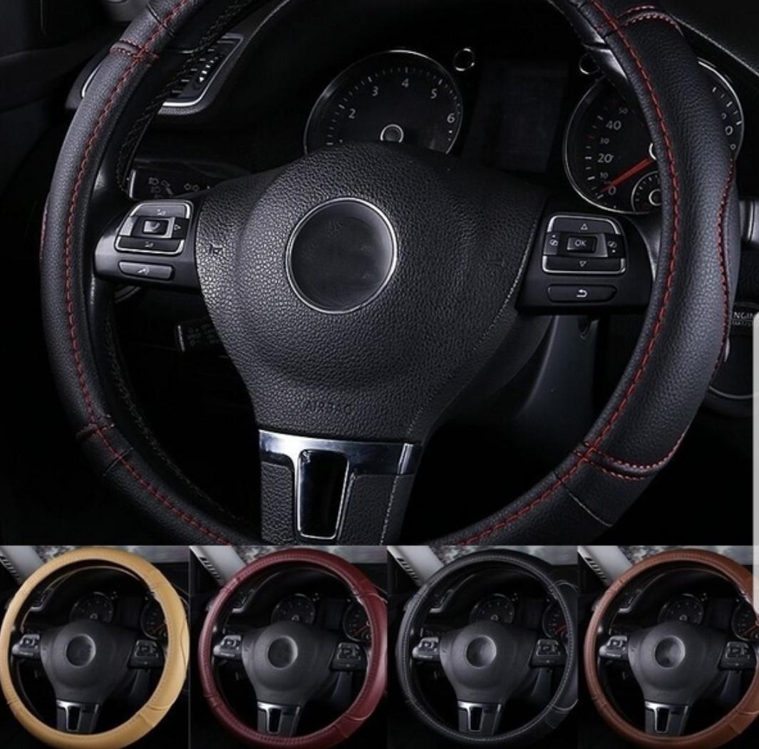 5 Colors 15 Car Truck Steering Wheel Cover Pu Auto Car Cool