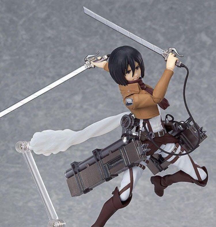 東京アニメタウン版figma 203 進擊的巨人三笠阿克曼米卡莎手辦公仔模型超可動 玩具 模型在旋轉拍賣