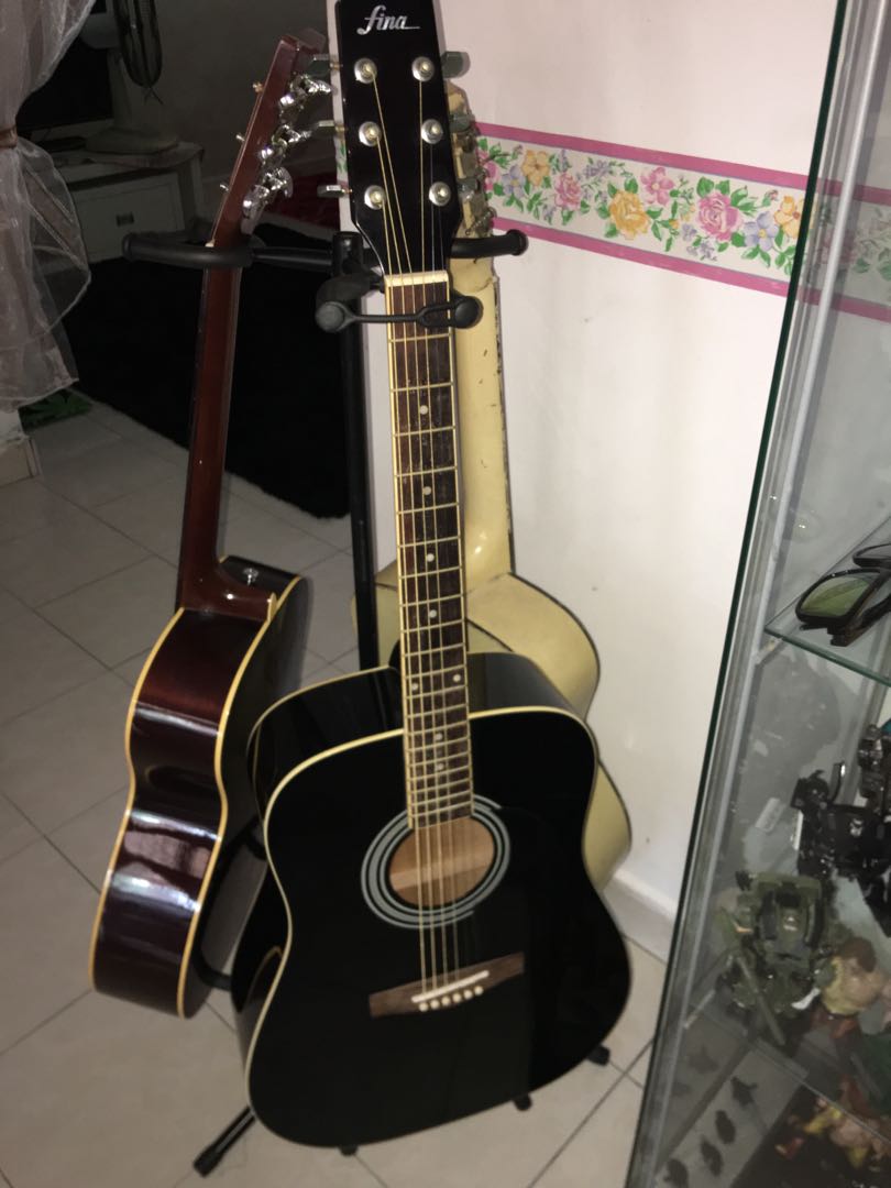 Acoustic Guitar FINA GITAR Hobbies Toys Music Media