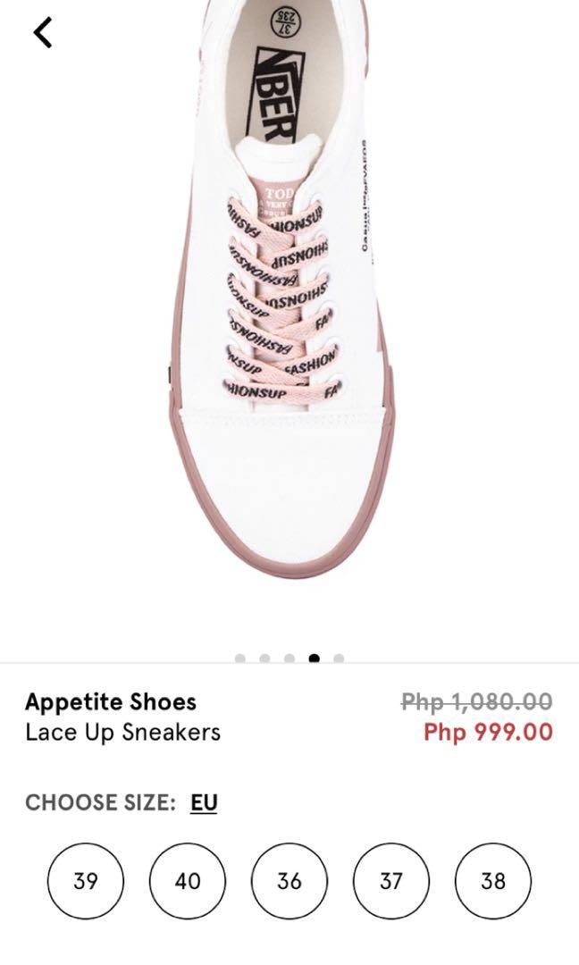 appetite shoes lace up sneakers
