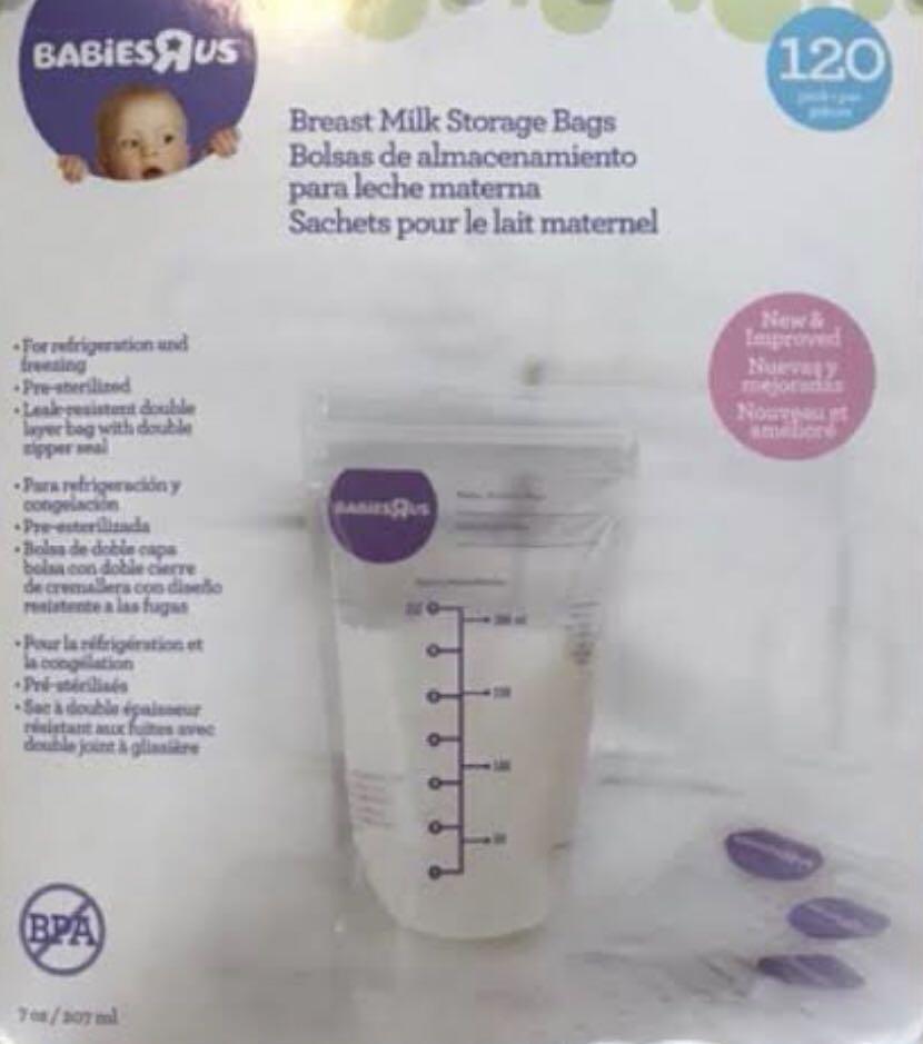 Babies R Us 7 Ounce Breast Milk Storage Bags Babies Kids Nursing Feeding Breastfeeding Bottle Feeding On Carousell