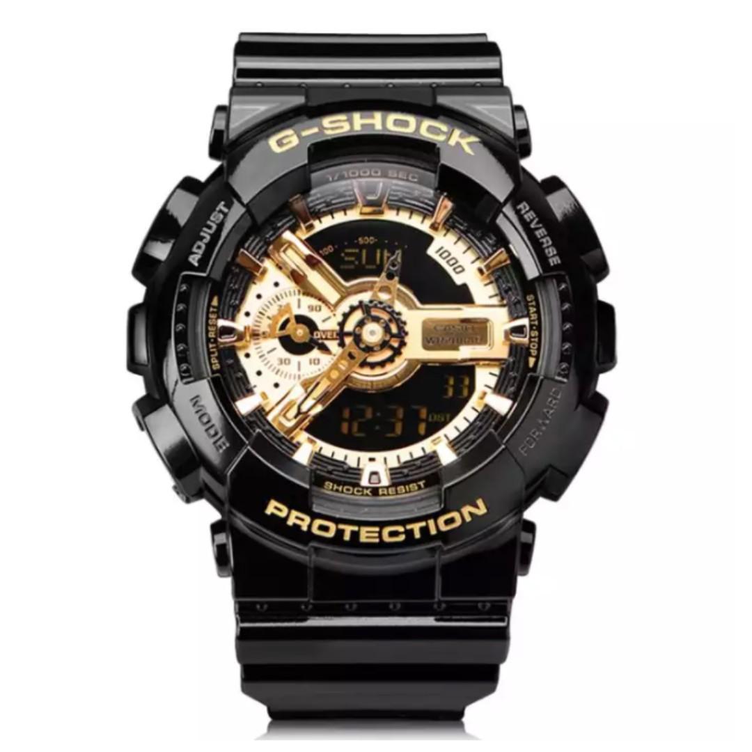 G shock ga 110 gold top black