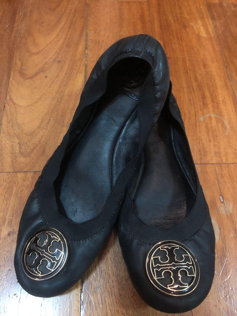 Black Tory Burch Doll Shoes, Women's Fashion, Footwear, Flats & Sandals on  Carousell