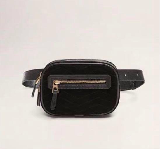 mango leather bum bag