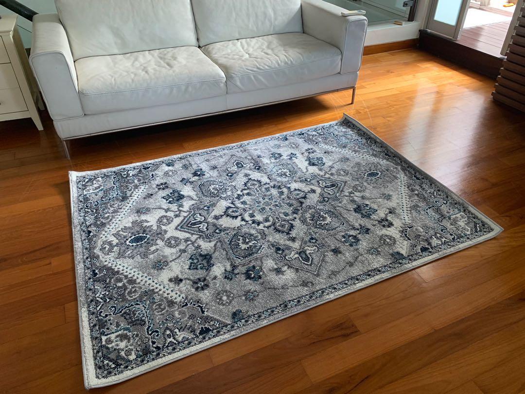 STOENSE rug, low pile, off-white, 4'3 - IKEA