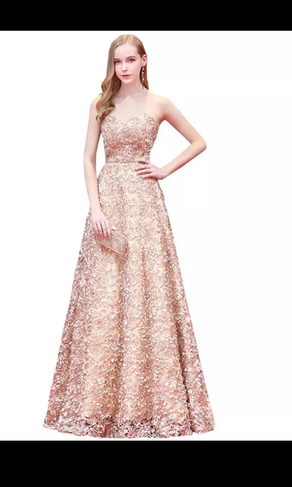 champagne color dress