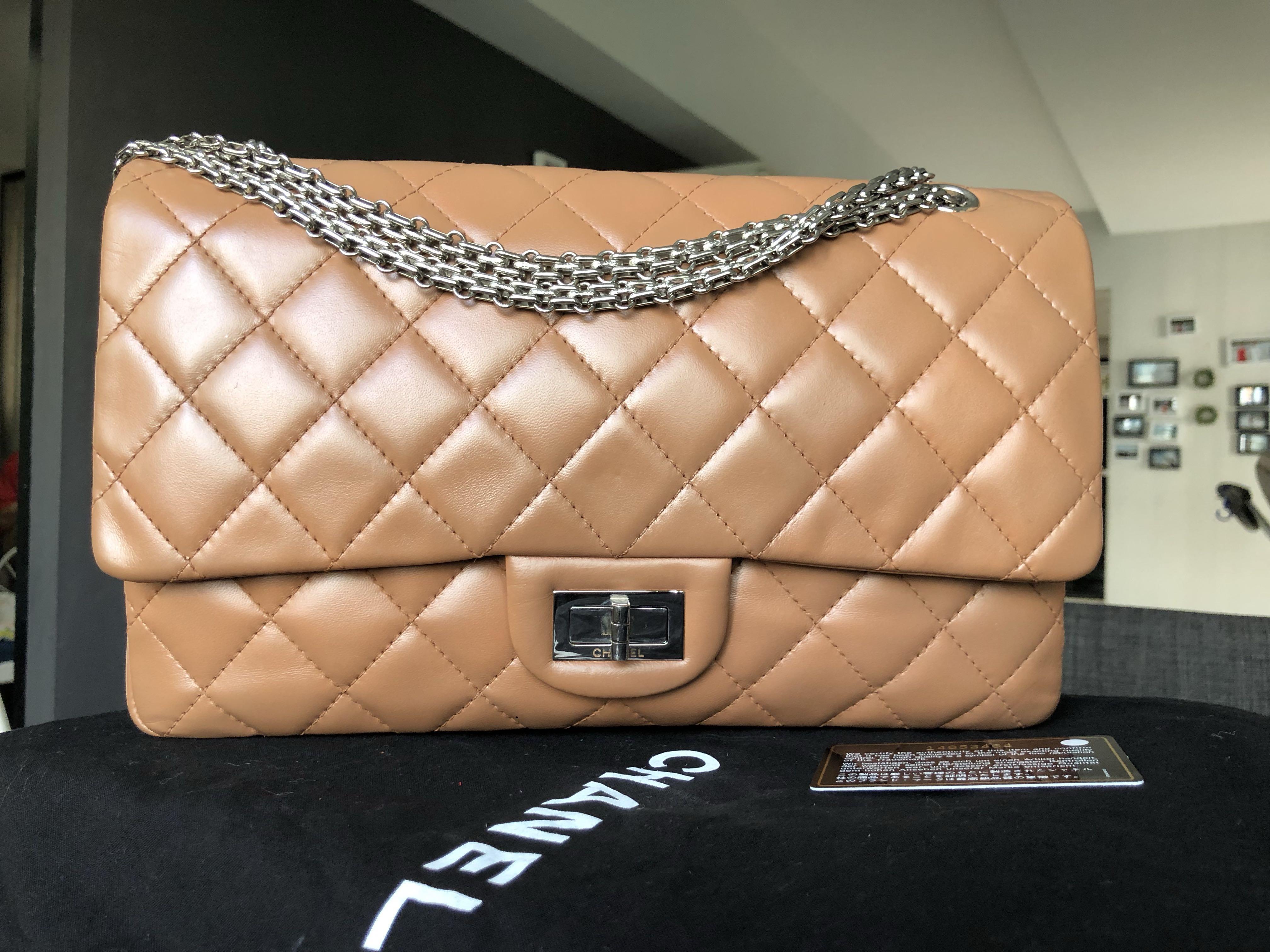 Chanel reissue beige deals