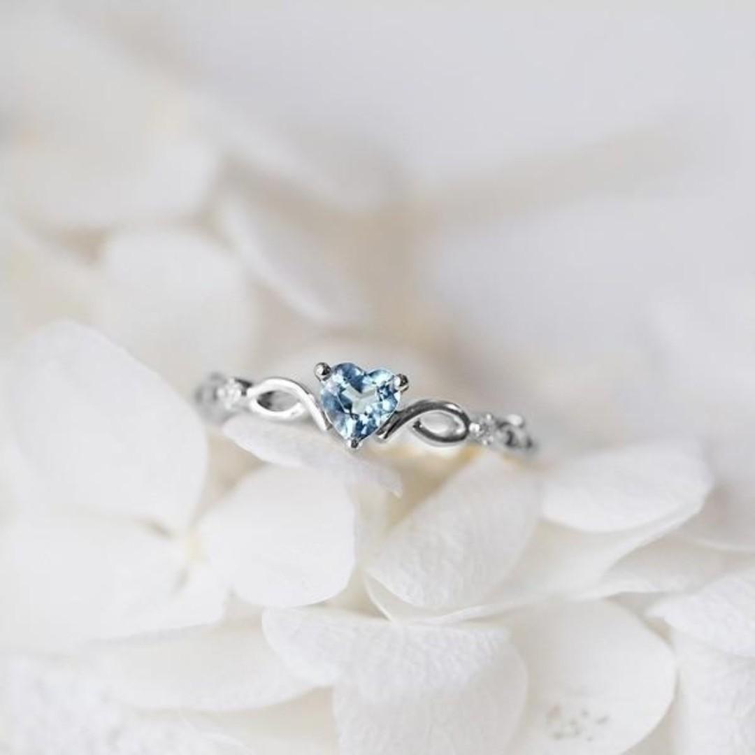 Crystal Love Ring Women S Fashion Jewellery Rings On Carousell