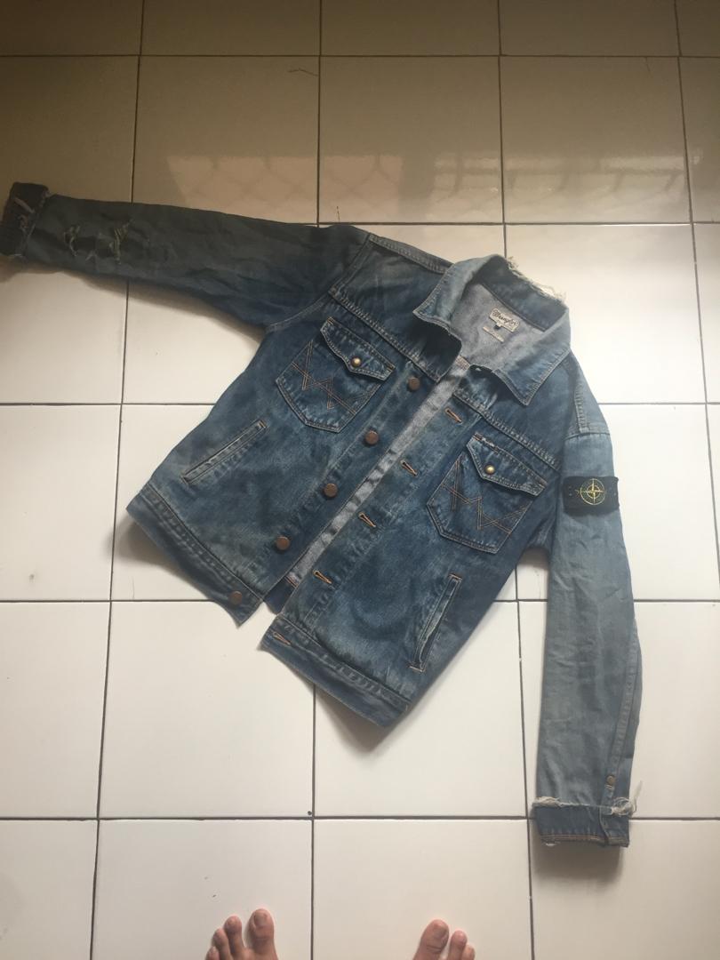 denim jacket stone island