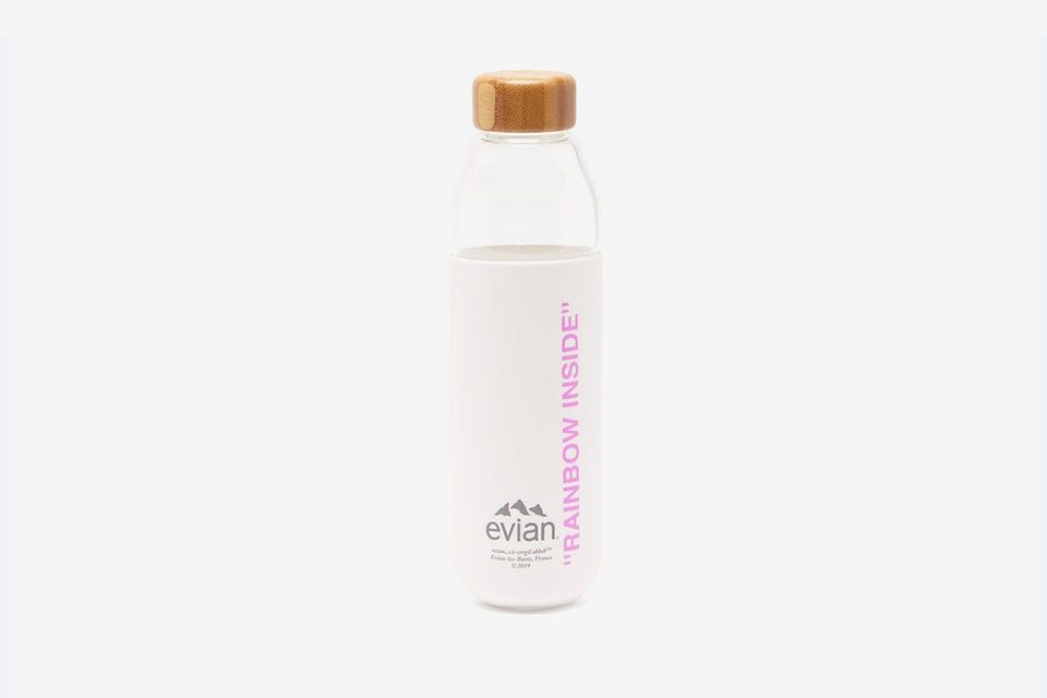 Evian x Virgil Abloh x offwhite “rainbow inside” water bottle