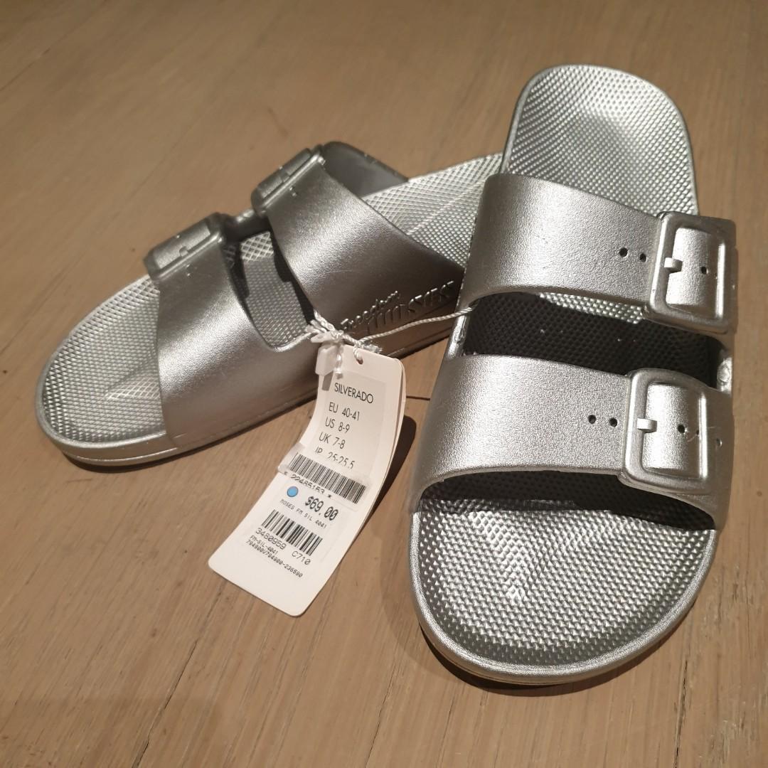 silver slipper shoes