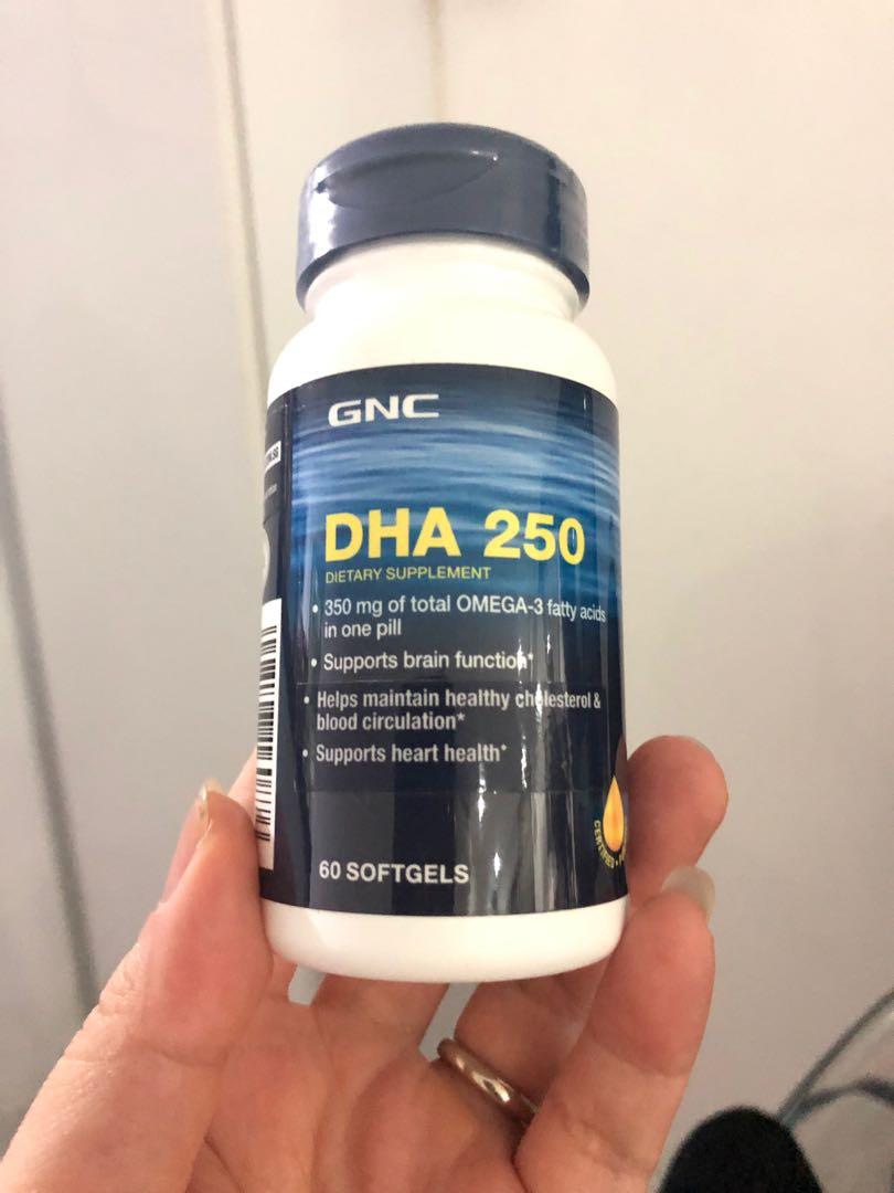 GNC Fish oil DHA 250, Health & Nutrition, Health Supplements, Vitamins & Supplements on Carousell
