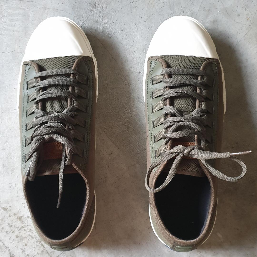 military green sneakers