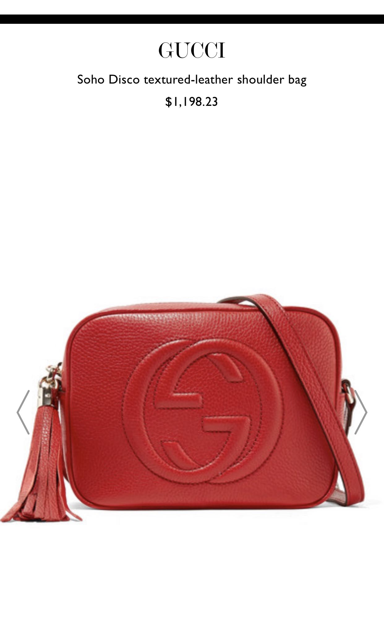 gucci disco bag red