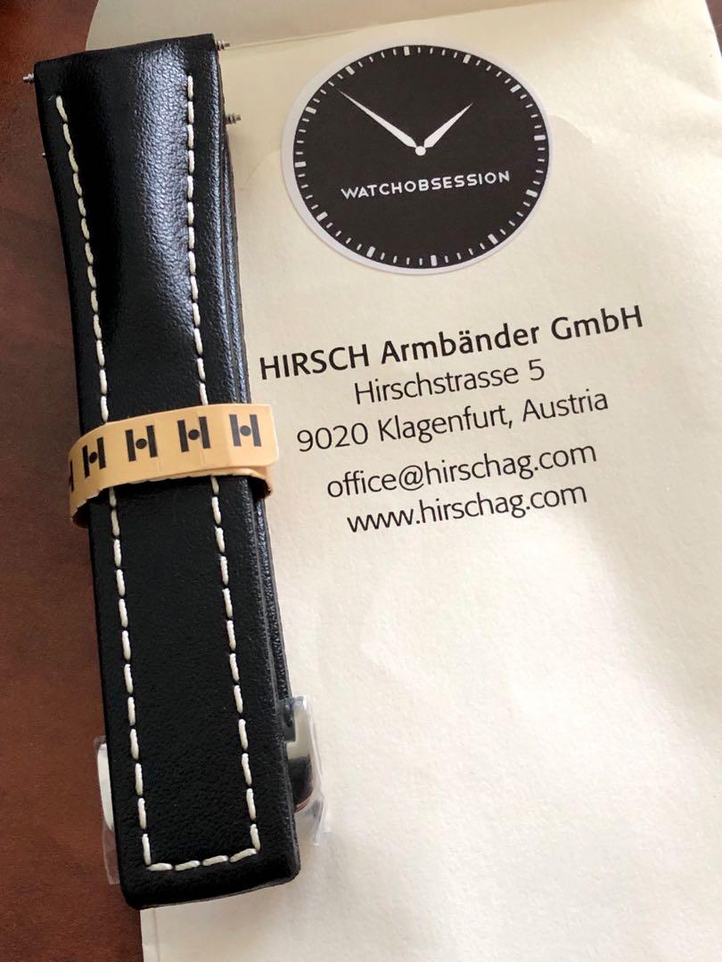 Hirsch Navigator Speed 24mm Black Beige Strap Men S Fashion Watches On Carousell