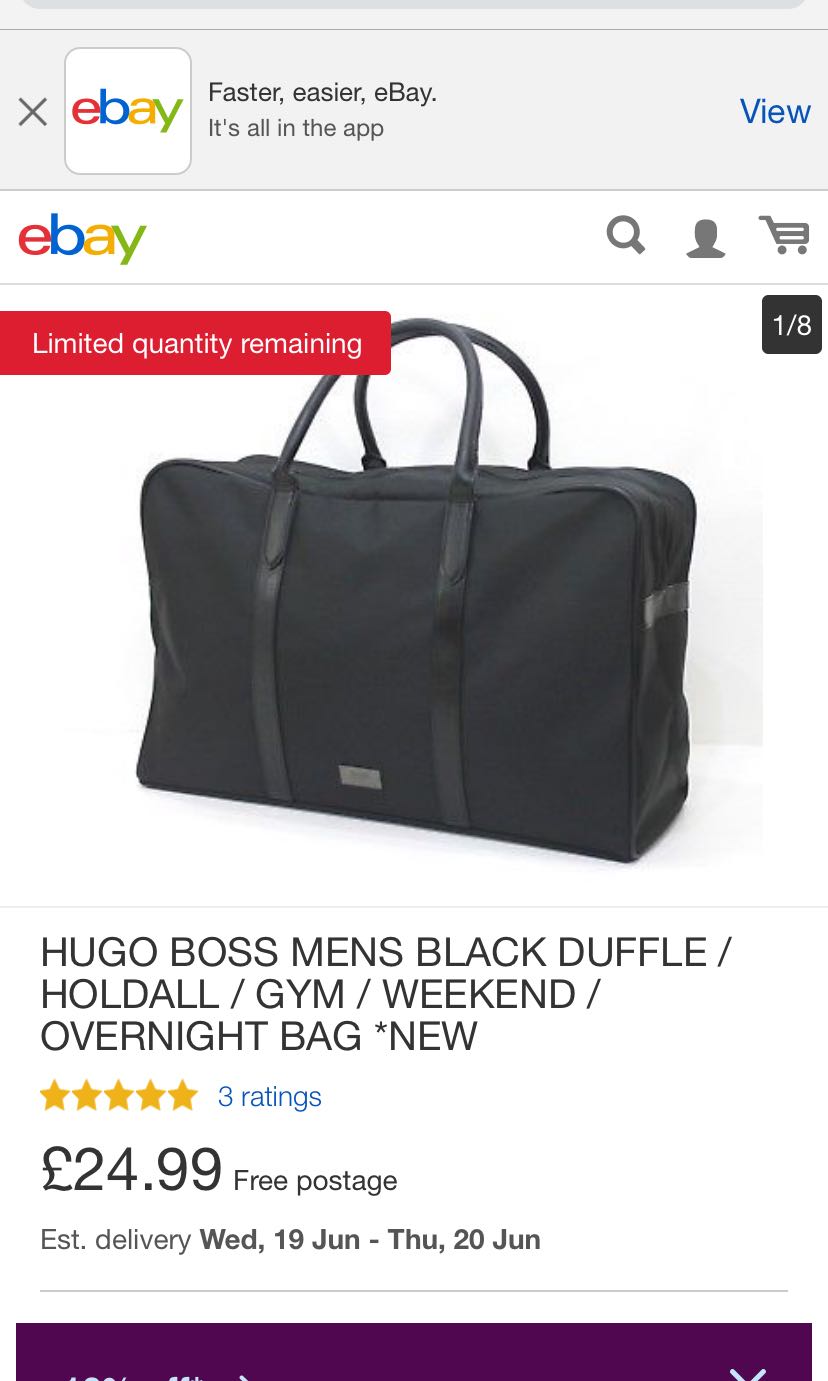 boss overnight bag