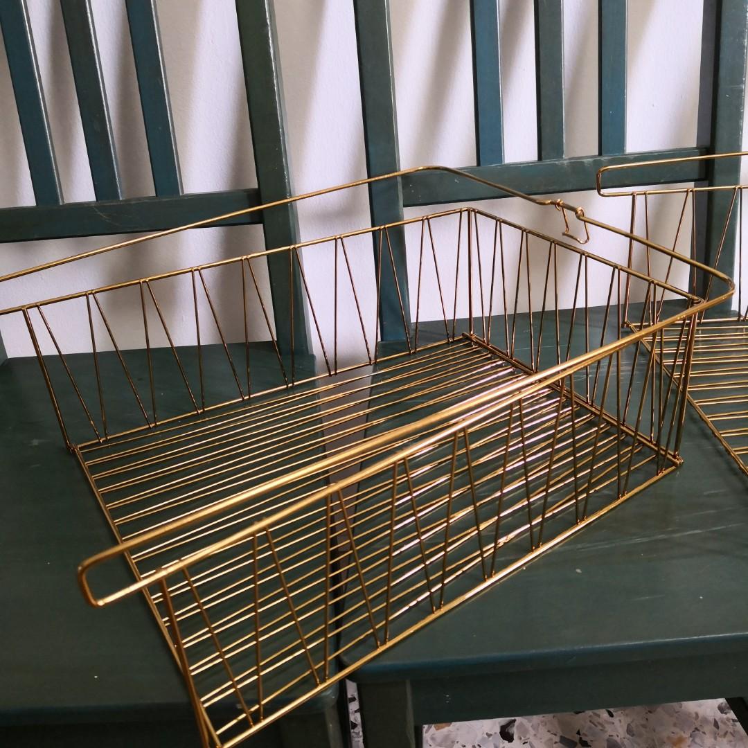 Ikea Kallax Wire Basket 2x, Furniture & Home Living, Home Improvement