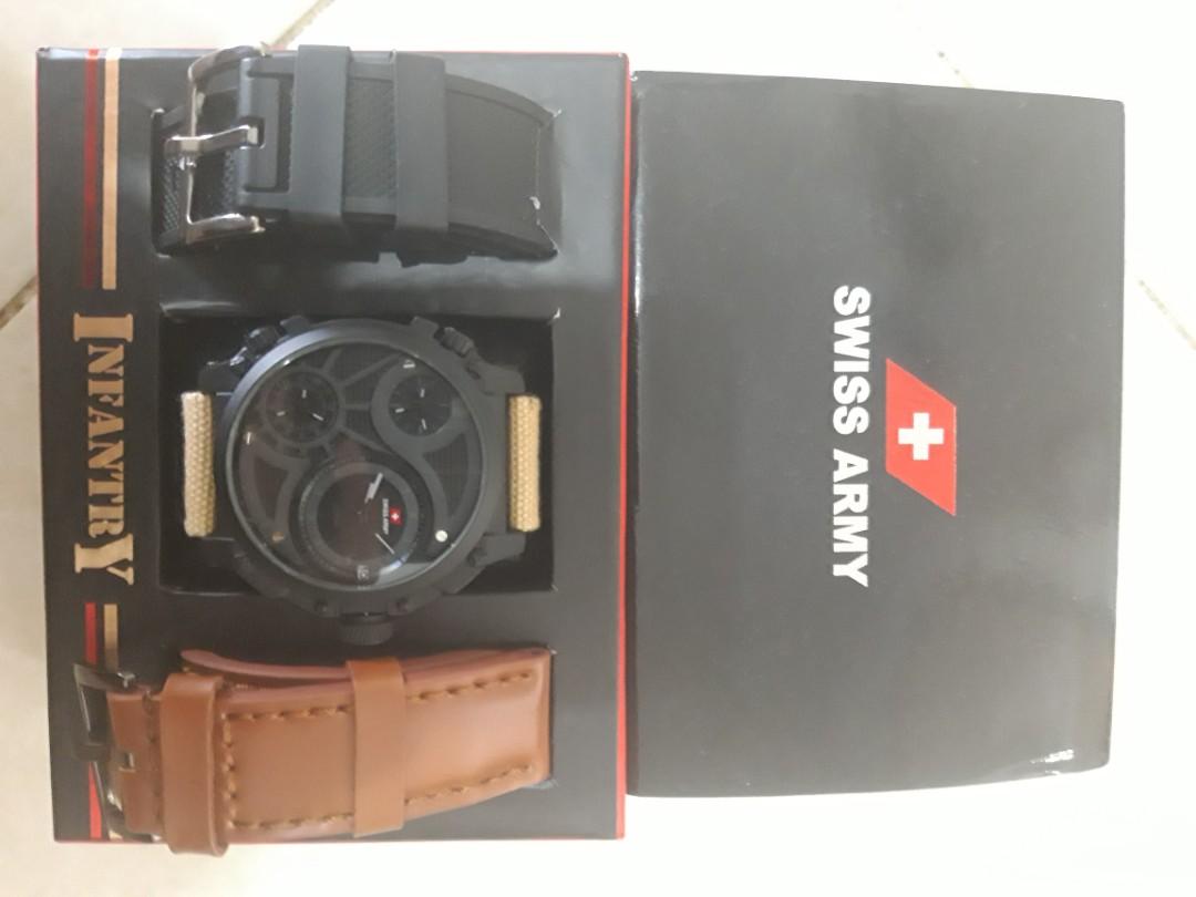 Jam Tangan Swiss Army Infantry Original Men S Fashion Men S