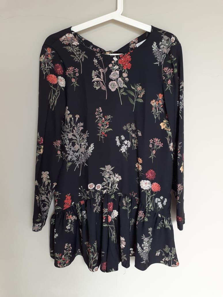 zara flower jumpsuit