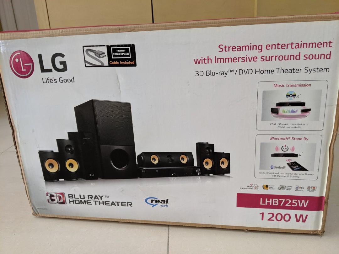 Home theater lg lhb725w wireless 1200w hotsell
