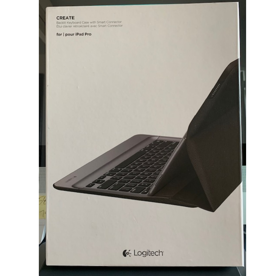 Logitech "Create" backlit keyboard case for iPad Pro Generation 1, Computers & Tech, Parts