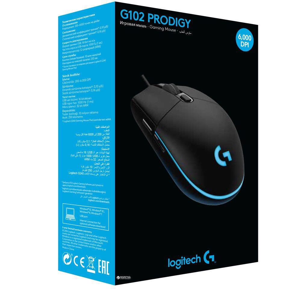 Logitech G102 Prodigy Gaming Mouse Electronics Computer Parts Accessories On Carousell