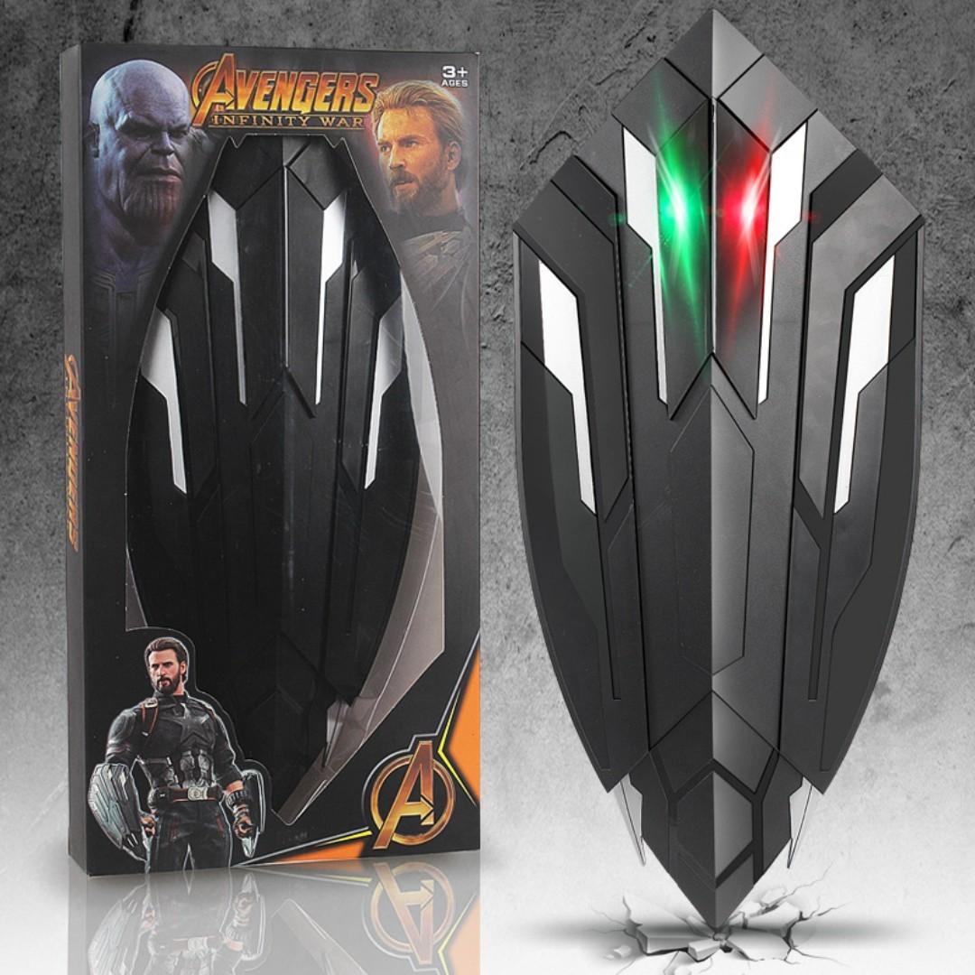 Marvel The Avengers Captain America Wakanda Plastic Shield with Lights (Preorder), Everything