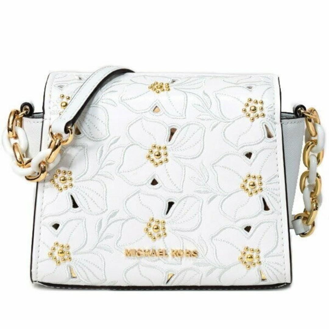 michael kors white and gold wallet