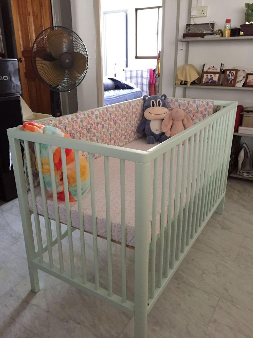 snap on baby crib
