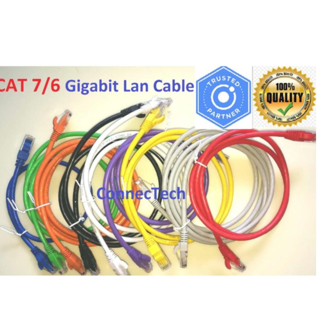 New Cat6 Lan Cable 1m 2m 3m 5m 10m Electronics Computer Parts