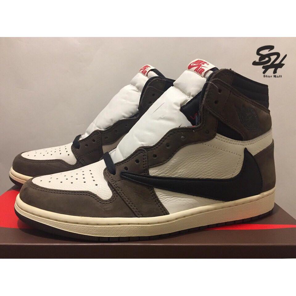 AIR JORDAN 1 HIGH OG TS SP TRAVIS SCOTT 聯名倒勾CD4487-100, 他的