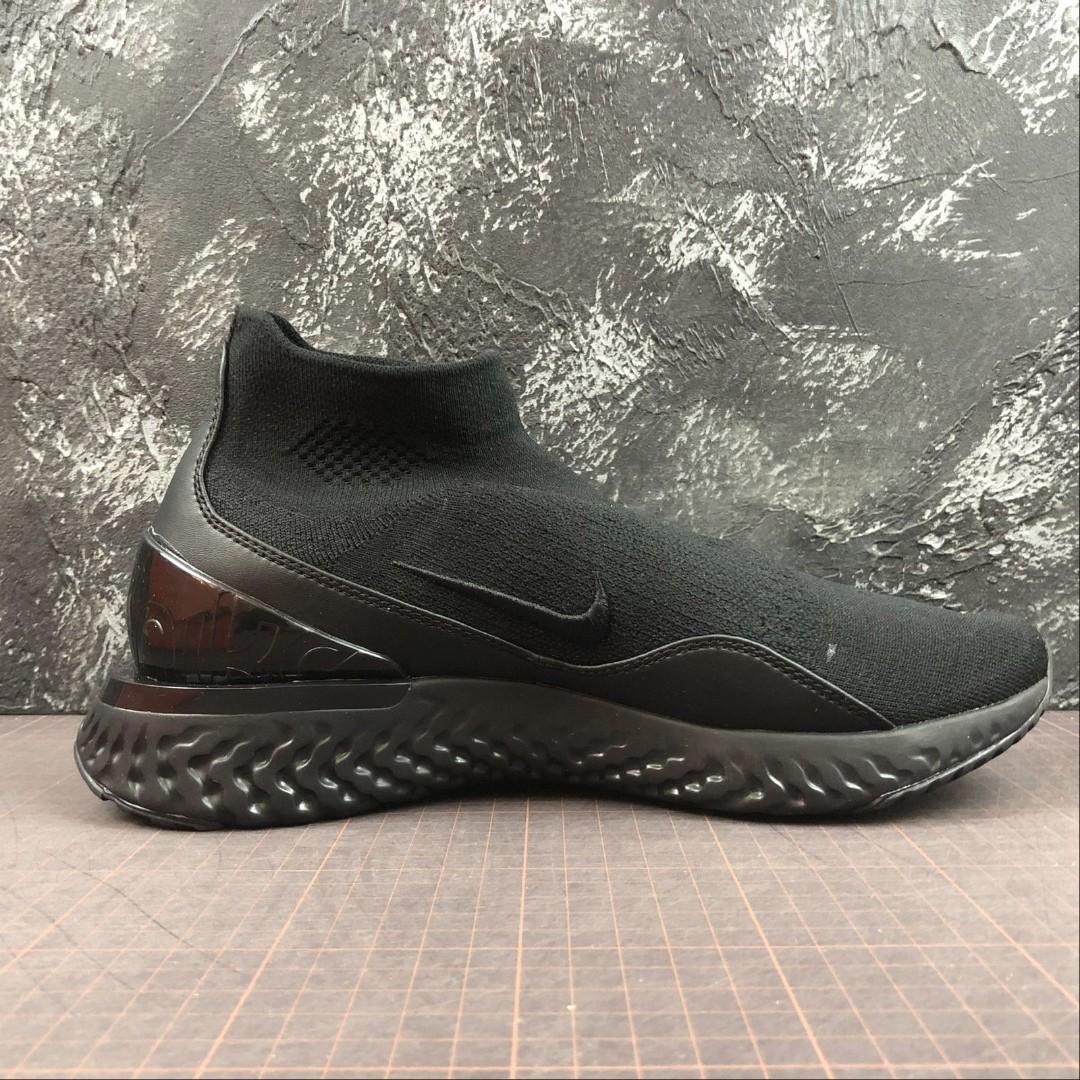 Nike React Rise Flyknit Triple Black