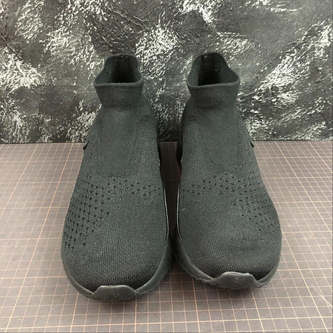 Nike react rise triple black on sale