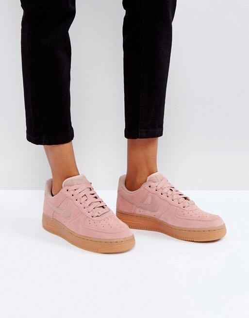 air force 1 low pink suede