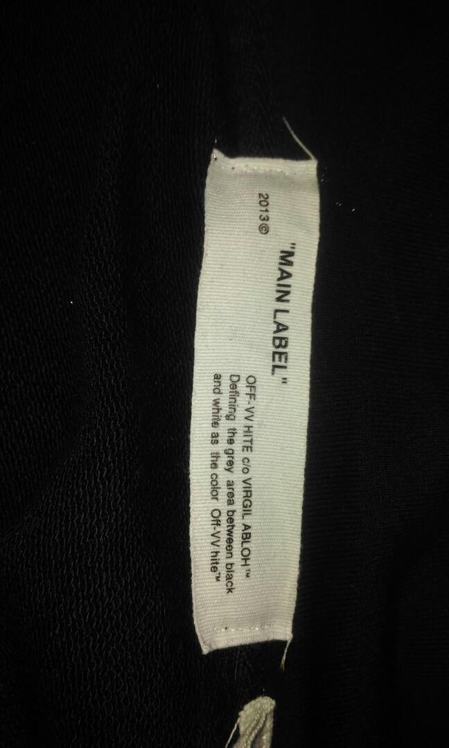 Off White Main Label Floral Hoodie Men s Fashion Tops Sets