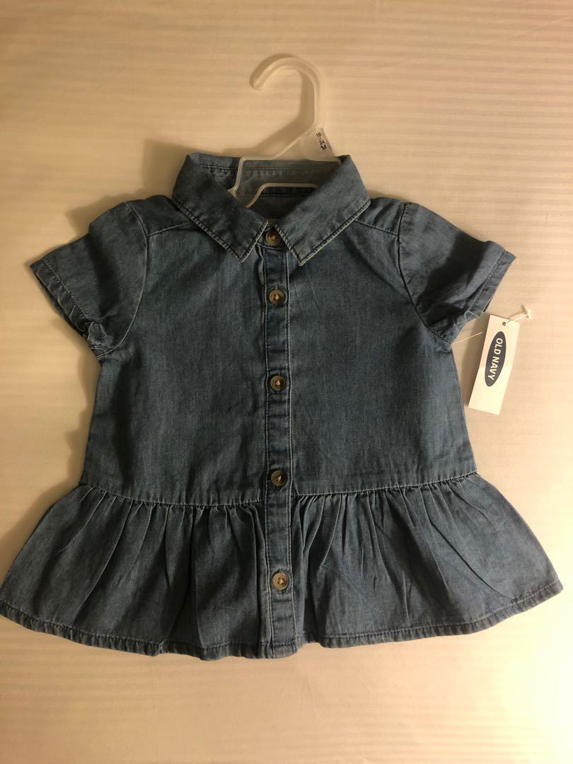old navy girls denim dress