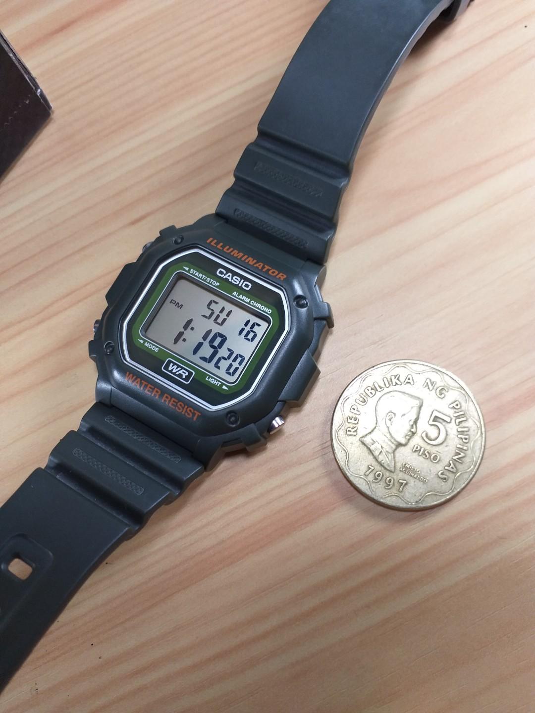 casio illuminator military green