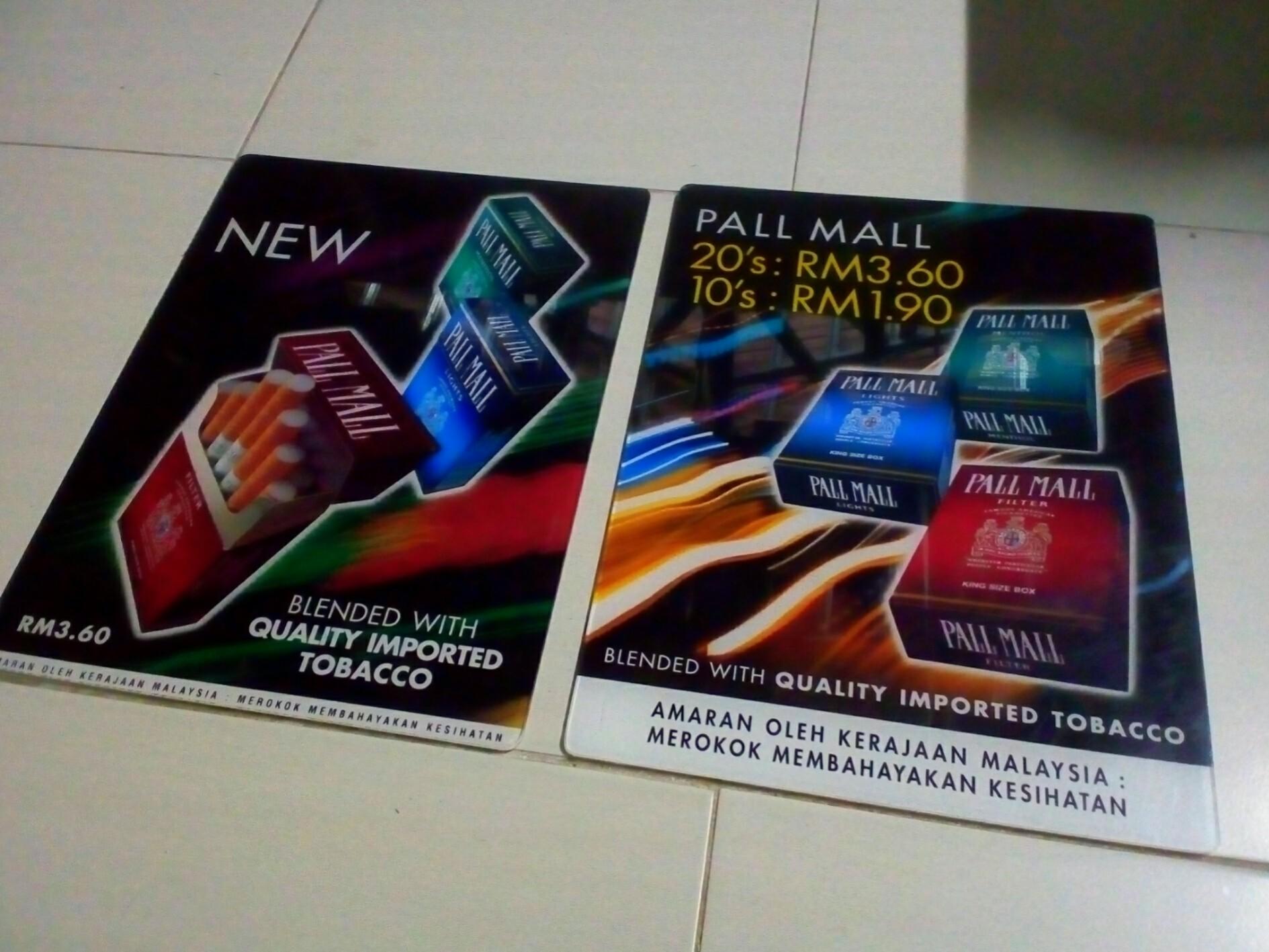 Pall Mall Cigarette Sign Antiques Vintage Collectibles On Carousell