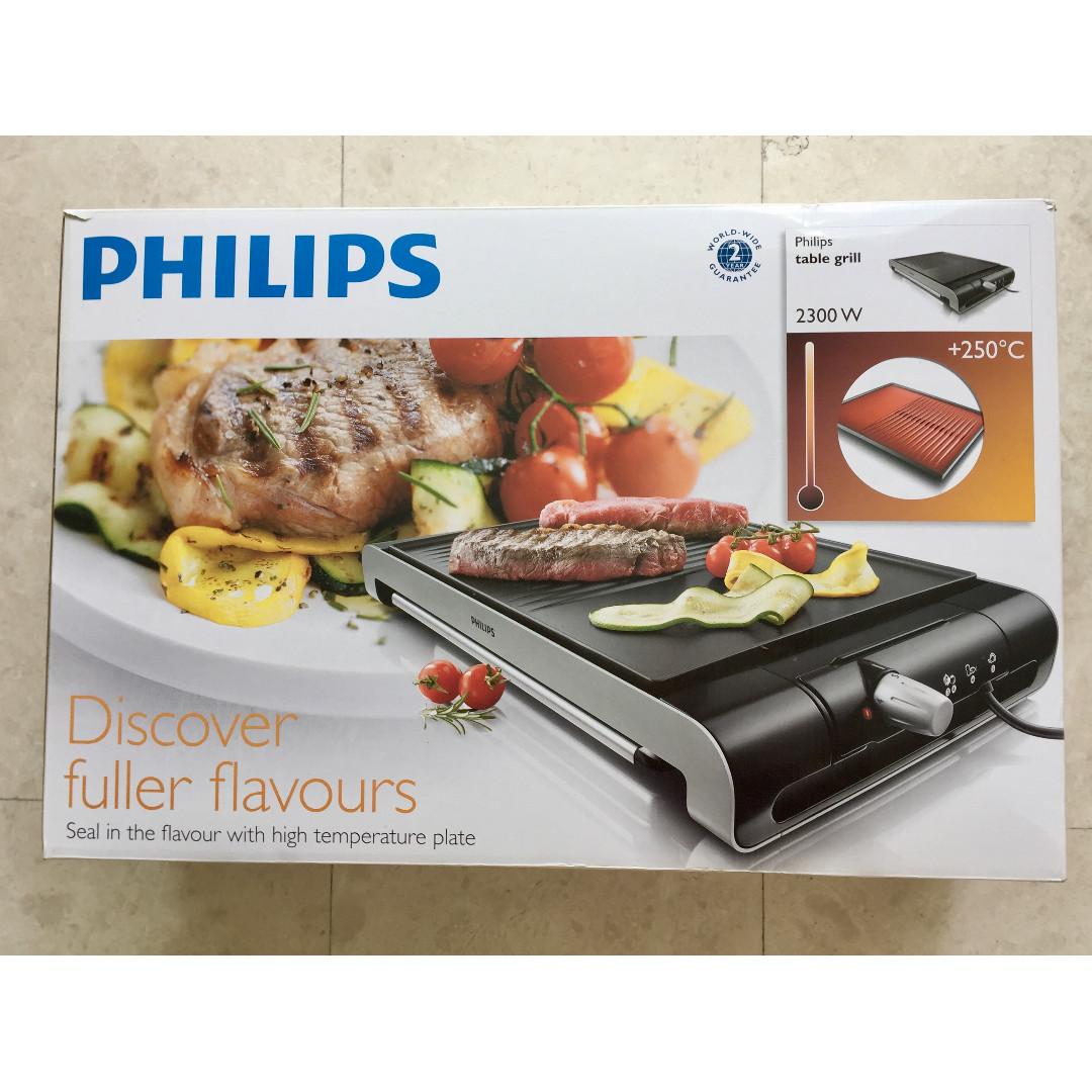 Philips HD4419/20 Table Grill 2300W, TV & Home Appliances, Kitchen Ovens Toasters on Carousell