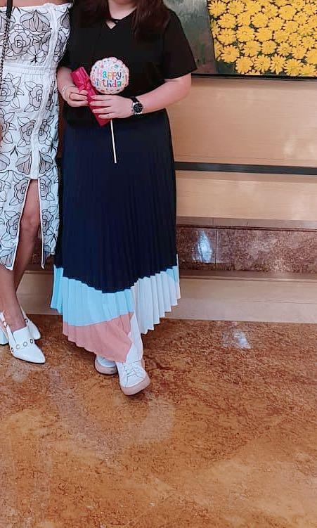 Plus size store pleated skirt 2019