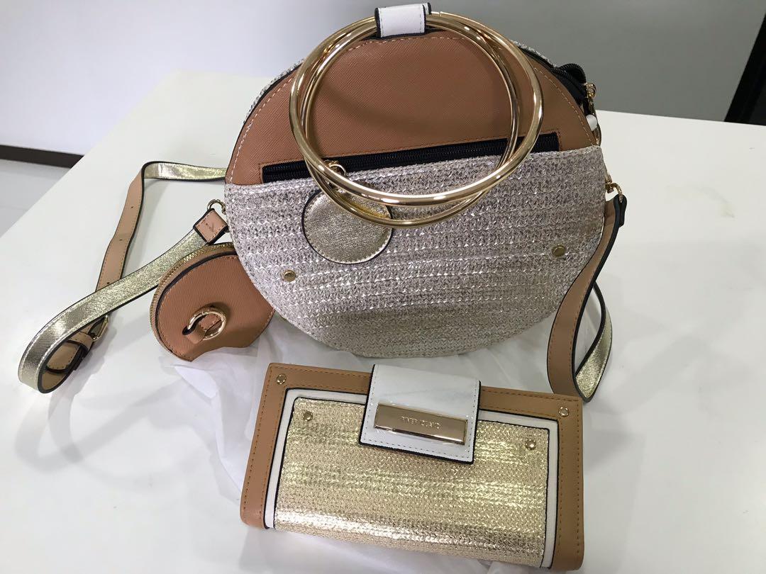 River Island round sling Handbag and Wallet