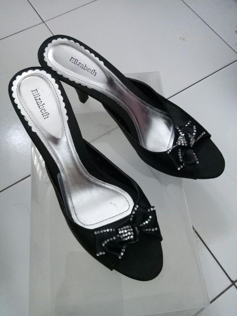 Selop Sandal Pesta Elizabeth Fesyen Wanita Sepatu Di Carousell