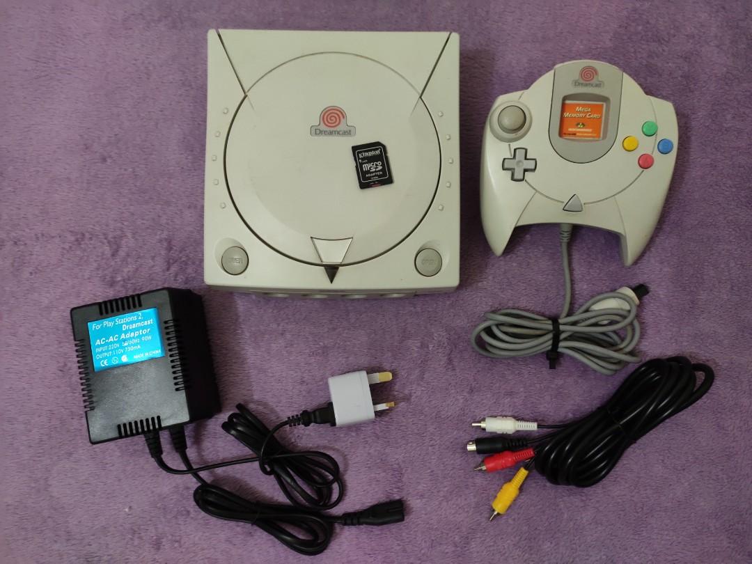SEGA Dreamcast & GDEMU 256GB, 電子遊戲, 遊戲機配件, 充電綫及充電器